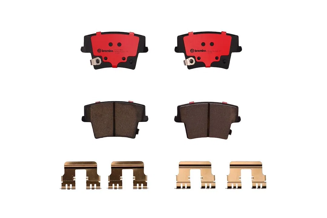 P11040N – BREMBO Brake Pad, FMSI Number D1057-7963 Ceramic Set Of 4 With Hardware